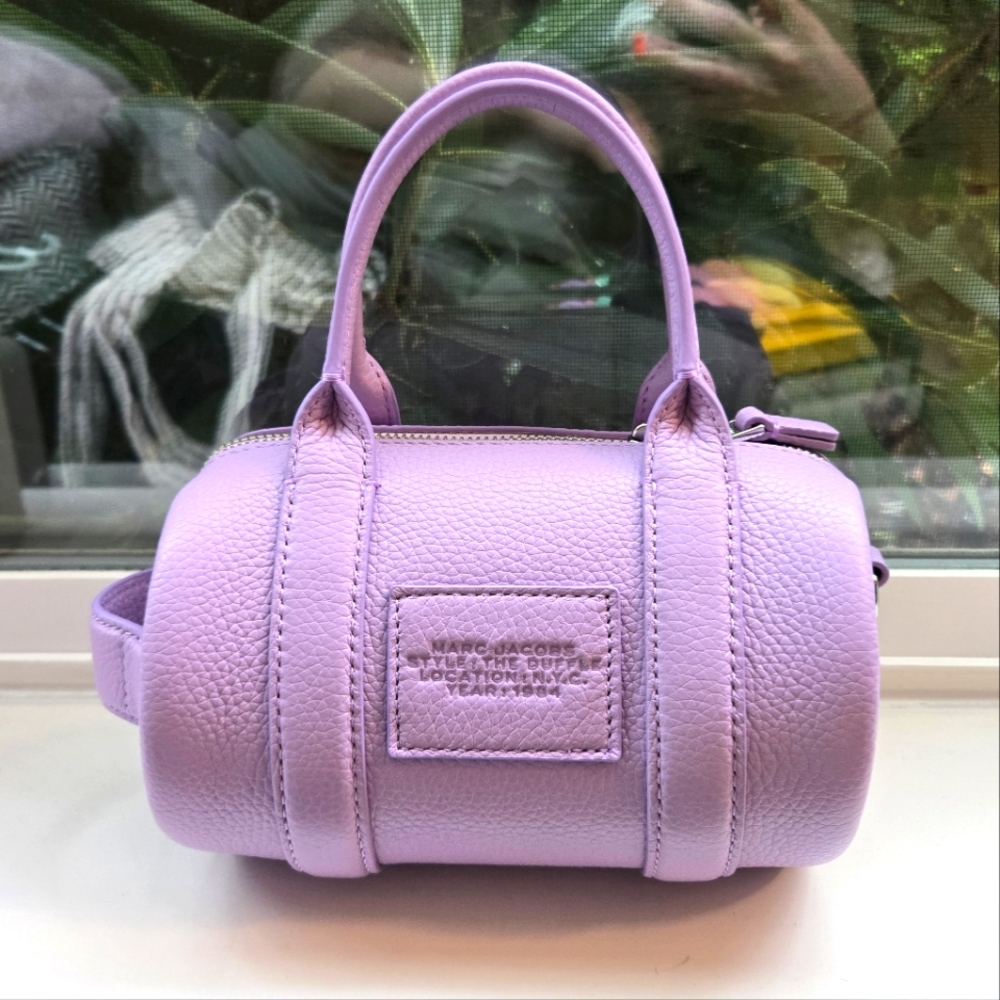 Marc Jacobs Purple Mini Duffle Bag with Structured Design - Picture 2 of 6